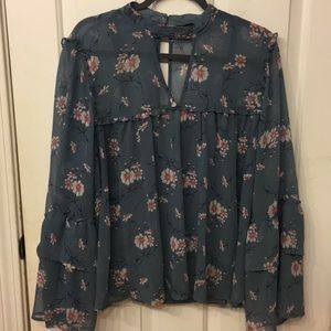 American Eagle Floral Blouse
